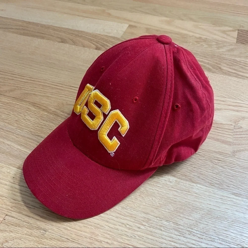 USC University of South Carolina Travelers Hat Medium Large Red Gold